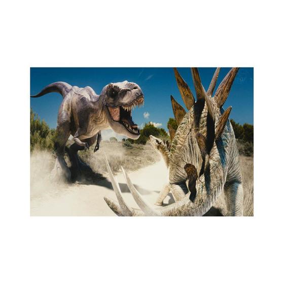 Imagem de Painel de Lona Dinossauro T-Rex Caçando