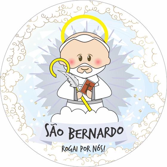 Imagem de Painel de Lona Redondo Santinhos Católicos São Bernardo