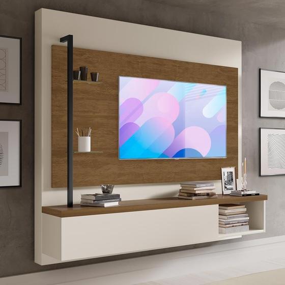 Imagem de Painel de TV 55 Polegadas Estilo Industrial Malbec Off White Galea Luapa