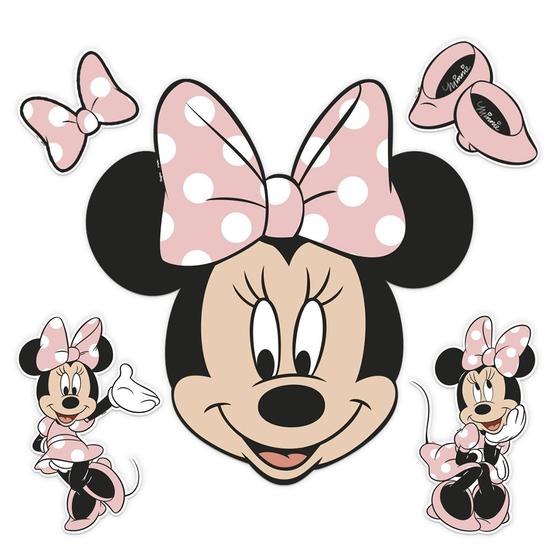 Imagem de Painel Decoração Festa Minnie Mouse Rosa 64cm x 45cm