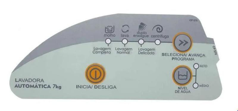 Imagem de Painel decorativo compatível lavadora consul 7kg cwc24a