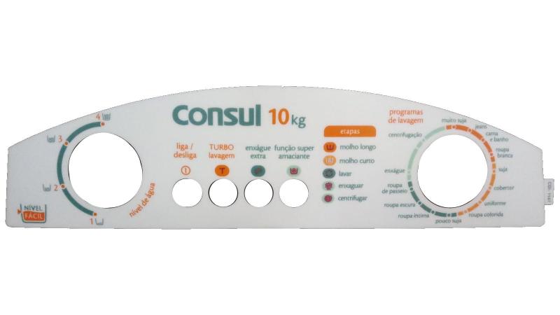 Imagem de Painel decorativo compatível lavadora consul cwl10b