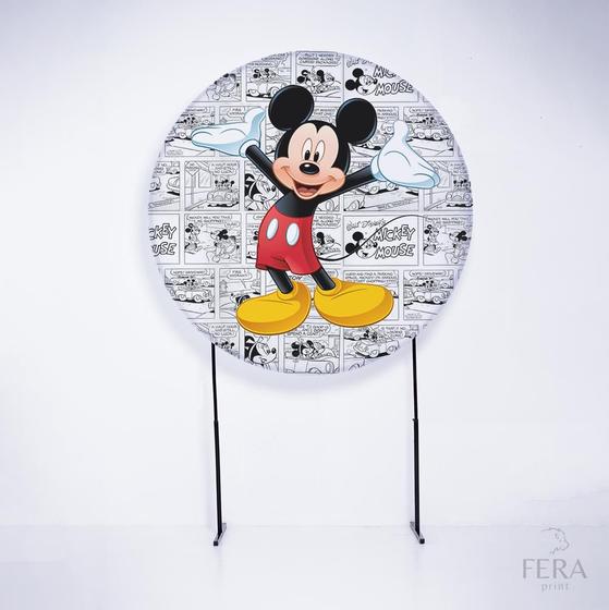 Imagem de Painel Decorativo para Festa 1,50x1,50 metros Vesti Fácil com Elástico Mickey Mouse - Fera Print