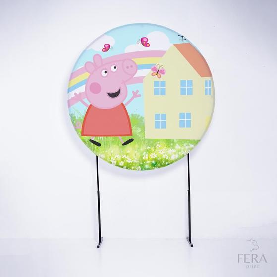 Imagem de Painel Decorativo para Festa 1,50x1,50 metros Vesti Fácil com Elástico Peppa Pig - Fera Print