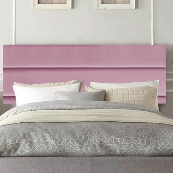 Imagem de Painel Estofada Argentina 100cm Solteiro Para Cama Box Quarto Suede Rosa Bebê - Gat Magazine