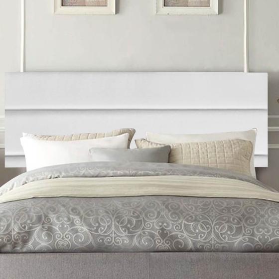 Imagem de Painel Estofada Argentina 195cm King Size Para Cama Box Quarto Suede Branco - Gat Magazine