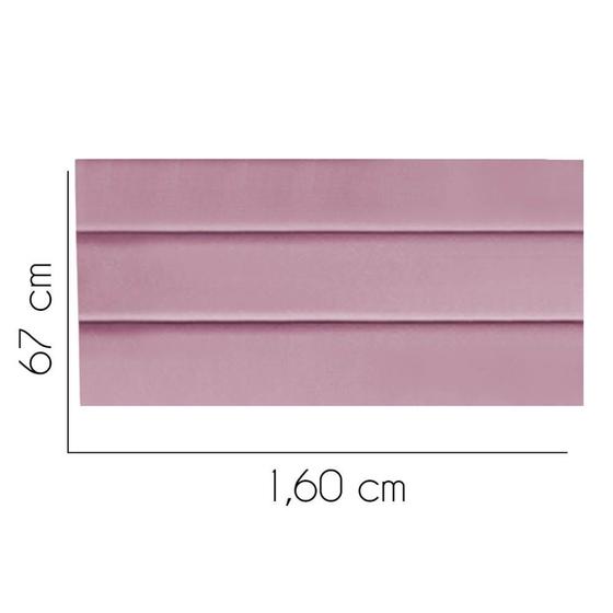 Imagem de Painel Estofada Turim 160 cm Queen Size Quarto para Cama Box Suede Rosa Bebê - KDAcanto Móveis