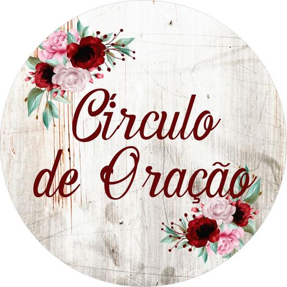 Imagem de Painel Festa Redondo C/ Elástico 1,50m Círculo de Oração