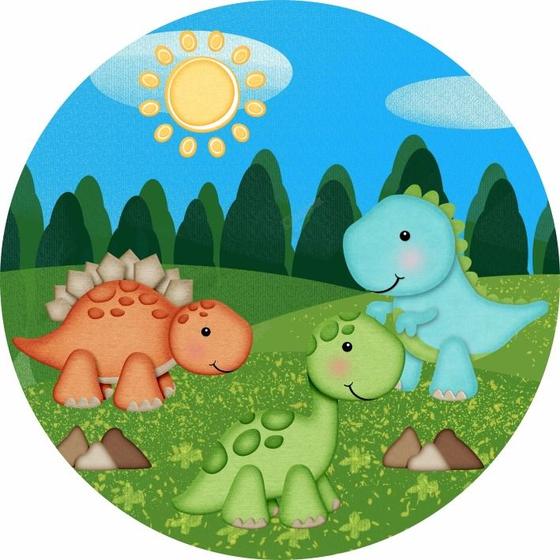 Imagem de Painel Festa Sublimado C/ Elástico 1,50m Dinossauro