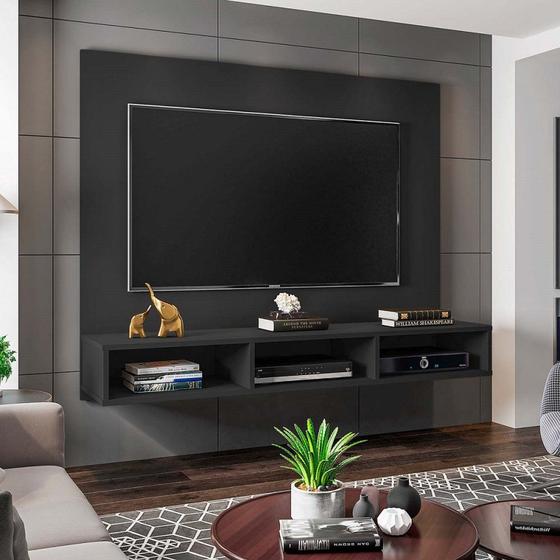 Imagem de Painel Home Suspenso para TV até 55 polegadas Quartzo - Móveis Leão