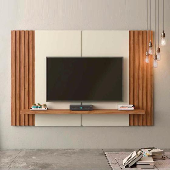 Painel Home Theater + Rack 1,80 65 Polegas 100 Mdf Casa Lar Shop