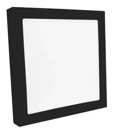 Imagem de Painel Led 24w Sobrepor Quadrado Preto - Lumanti