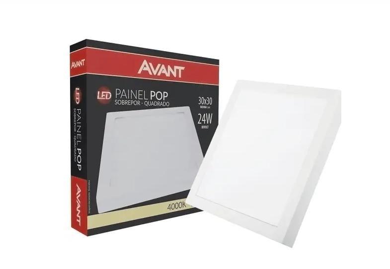 Imagem de Painel led 4000k sobrepor quadrado 30x30 24w - avant