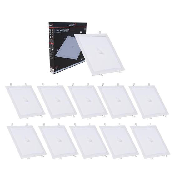 Painel Led Avant Quadrado Embutir 24W 6500K Com Sensor 10 Un Imagem de Painel Led Avant Quadrado Embutir 24W 6500K Com Sensor 10 Un