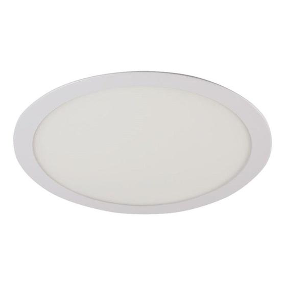Imagem de Painel LED de Embutir 24W Luz Amarela Redondo Bivolt Bronzearte