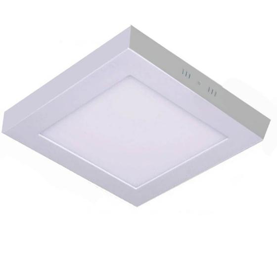 Imagem de Painel LED de Sobrepor 12W Luz Branco Neutro Quadrado Bivolt Save Energy