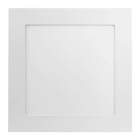 Imagem de Painel Led Embutir  6w 3000k 400lm Quadrado Branco 12cm  Bivolt