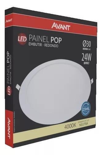 Imagem de Painel Led Embutir Redondo 24w Avant 4000k