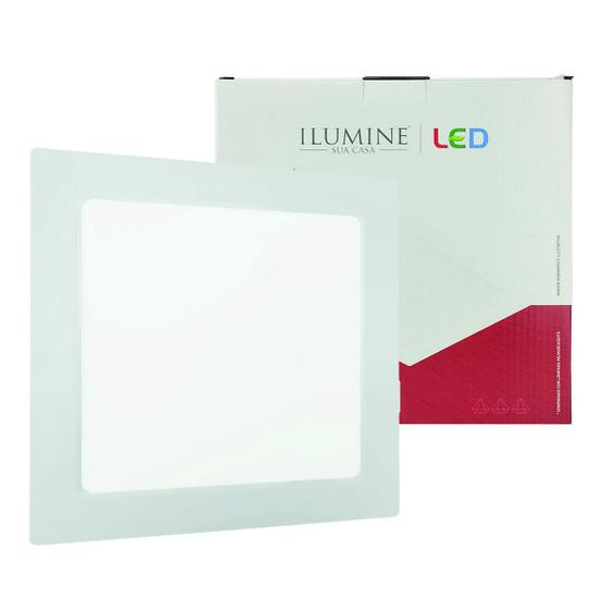 Imagem de Painel LED Ilumine Sua Casa 18W Quadrado Embutir