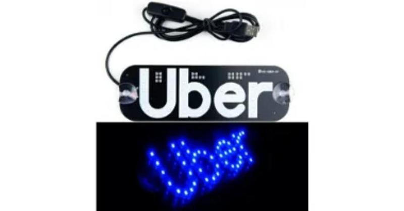 Imagem de Painel Led Letreiro Luminoso Motorista Aplicativo Uber 5V