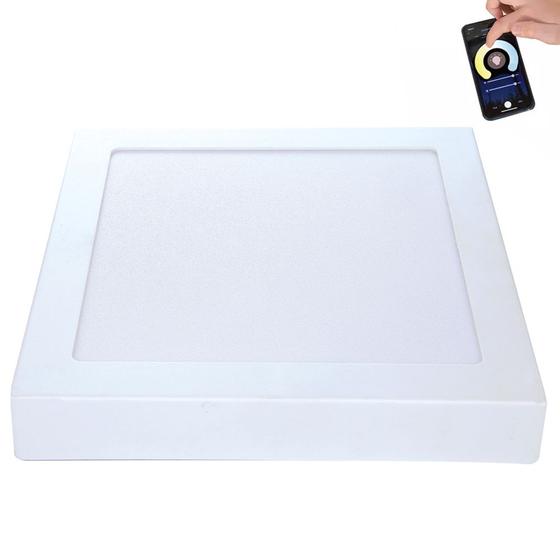 Imagem de Painel Led Neo Quadrado Sobrepor 18w Assistente Virtual Wifi