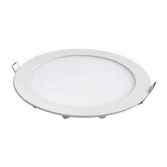 Painel Led Redondo De Embutir 24w 6500k Branco Frio - BLUMENAU ...