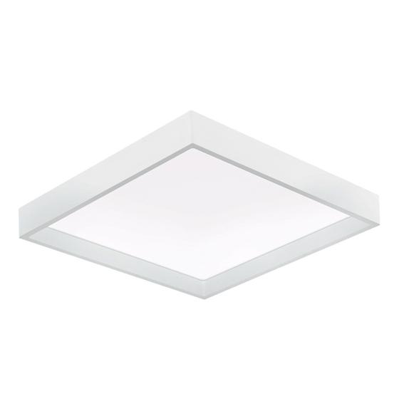 Imagem de Painel LED Sobrepor 28W 3000K 2800LM Recuado Quadrado Branco 35CM Bivolt Stella