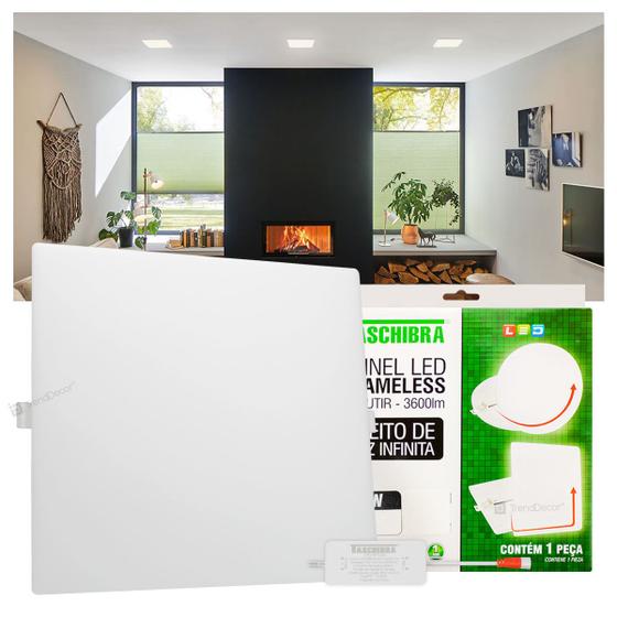 Imagem de Painel LED Taschibra Frameless 36W Quadrado Embutir