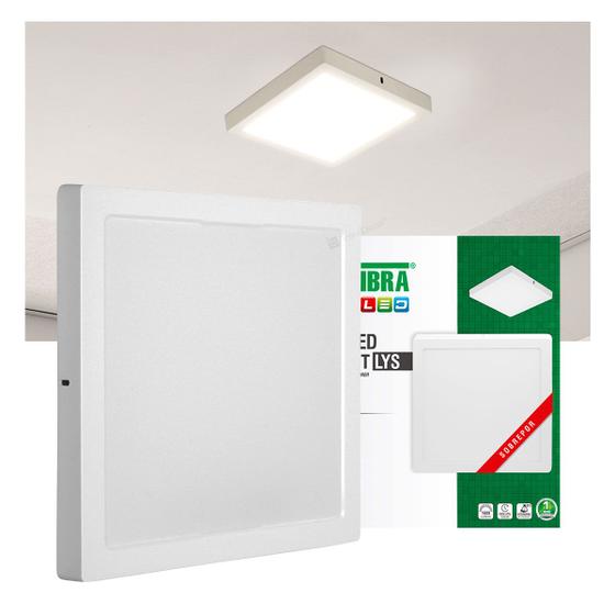 Imagem de Painel LED Taschibra Lys 24W Quadrado Sobrepor