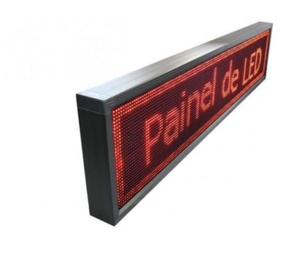 Painel LED Vermelho Letreiro Luminoso Digital 70x20 Alto Brilho USB Menor preço em Painel LED Vermelho Letreiro Luminoso Digital 70x20 Alto Brilho USB