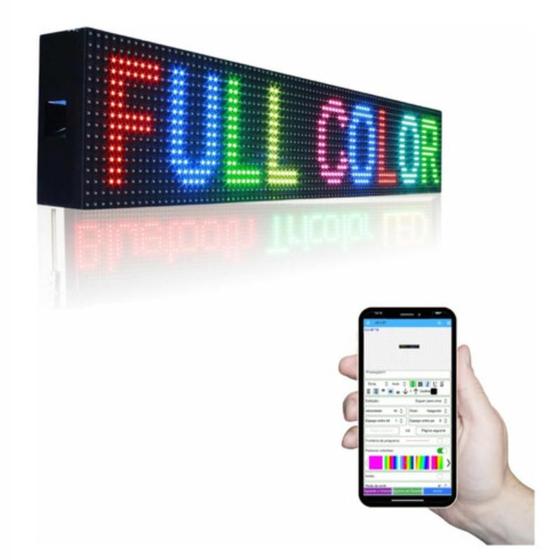 Imagem de Painel Letreiro Led Digital Rgb 1M