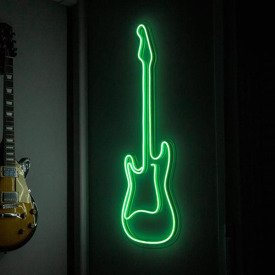 Imagem de Painel Luminoso  Criativo GUITARRA - Neon LED