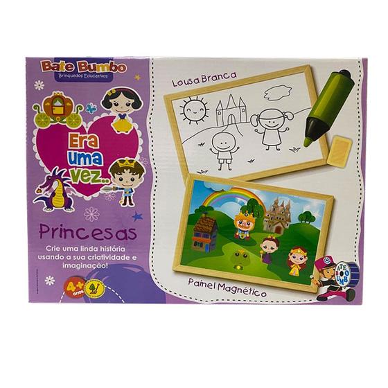 Imagem de Painel Magnético Era Uma Vez...Princesas Brinquedo Educativo