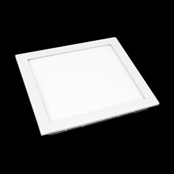 Imagem de Painel Paflon Luminária Embutir Quadrada Branca Flat Led 18w - LUMANTI