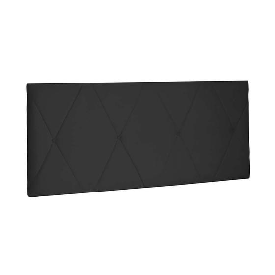 Imagem de Painel para Cama Box Casal Aquilla Suede Preto