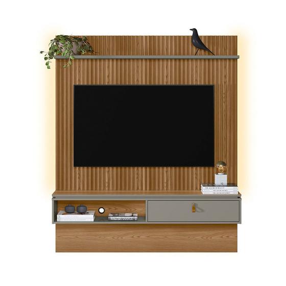 Painel para TV 65 Polegadas Ripado com Led Lumini Linea Brasil - Painel ...