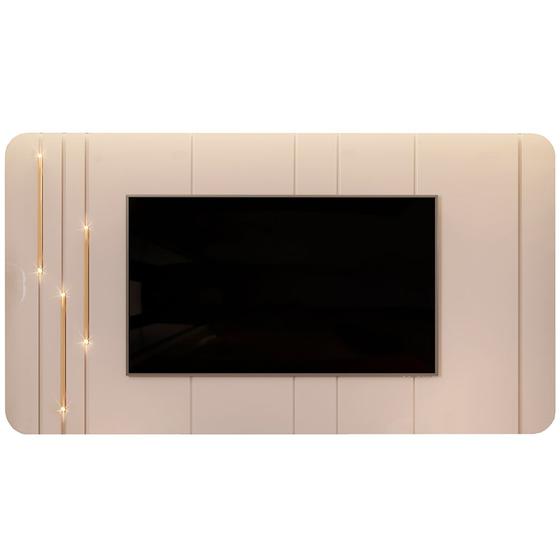 Imagem de Painel Para TV 75 Pol Com LED Orgânico Dion D05 Off White - Lyam Decor