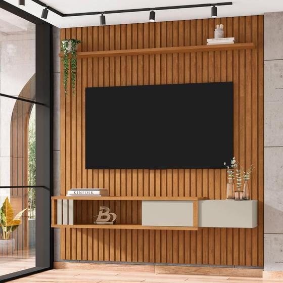 Imagem de Painel Para TV 75 Polegadas Sao Tome Nature Off White