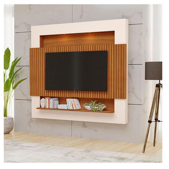 Imagem de Painel para Tv Ambiente Riviera Ripado 2.1 Freijó Off White - Luapa