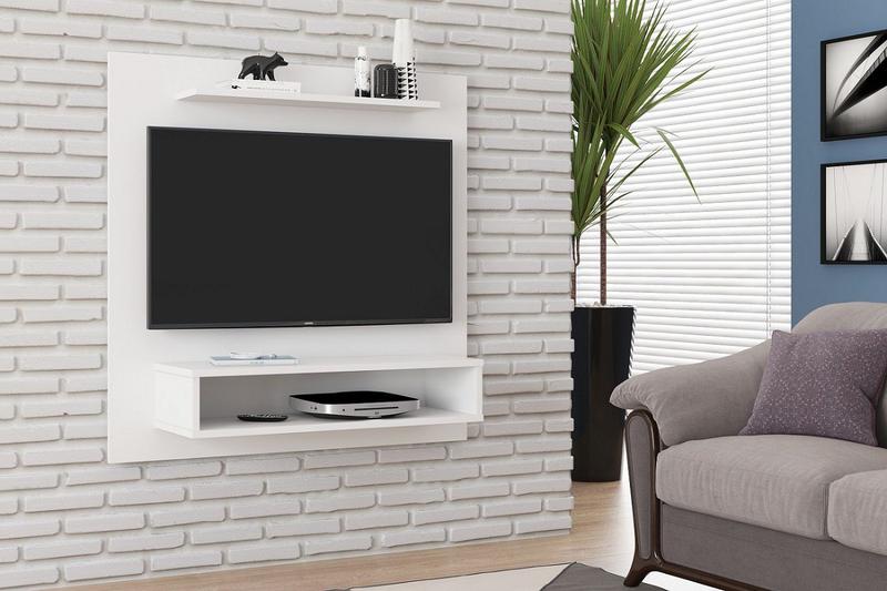 Painel para TV até 32 Polegadas Quarto Sala Compact com Prateleira e Nicho Menor preço em Painel para TV até 32 Polegadas Quarto Sala Compact com Prateleira e Nicho