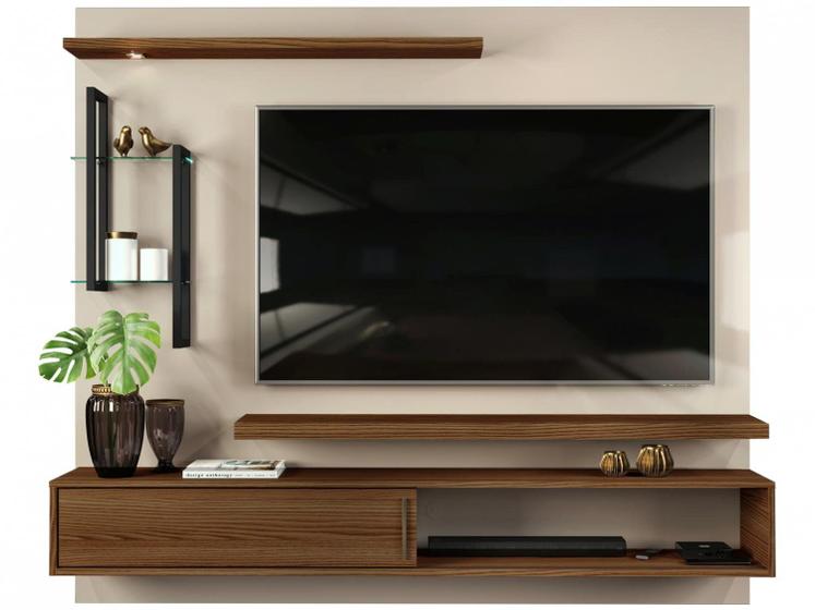 Imagem de Painel para TV Até 60” DJ Móveis New Greco 2 Prateleiras