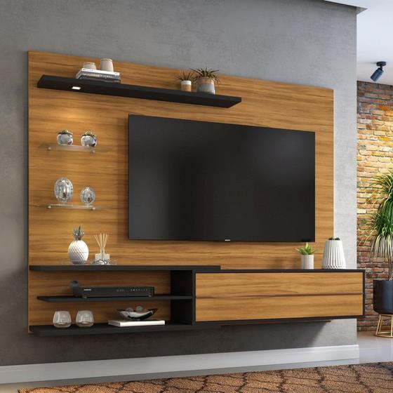 Painel para TV até 60 Polegadas 1 Porta Led NT 1115 Notável Móveis Imagem de Painel para TV até 60 Polegadas 1 Porta Led NT 1115 Notável Móveis