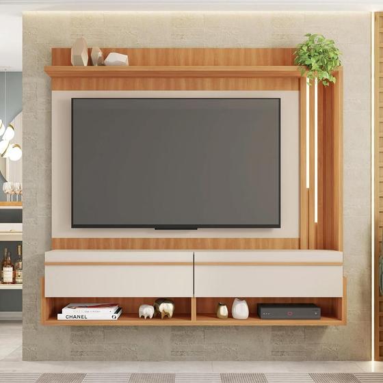 Painel Para TV Até 60 Polegadas Marrom Vivenda Caemmun Menor preço em Painel Para TV Até 60 Polegadas Marrom Vivenda Caemmun