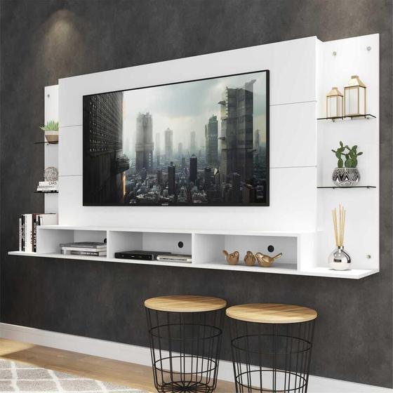 Painel para TV até 65" Nairóbi Plus Multimóveis Branco Menor preço em Painel para TV até 65" Nairóbi Plus Multimóveis Branco