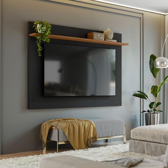 Imagem de Painel para TV até 70 Polegadas 180cm Portugal Notável Off-White/Freijó