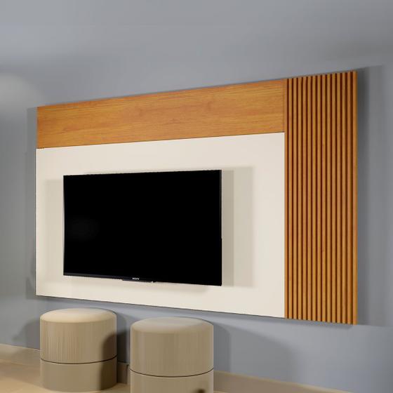 Imagem de Painel para TV Até 75 Polegadas Logan Naturalle/Off White - Mavaular