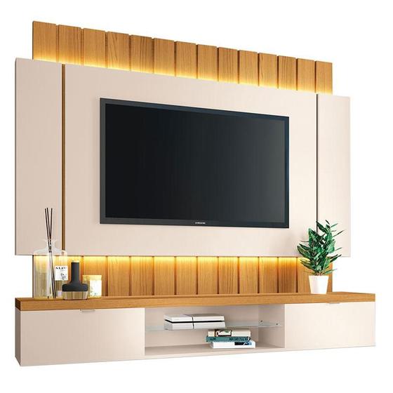 Imagem de Painel para TV Home Suspenso Illusion 1.8 Off White Cinamomo - HB Móveis