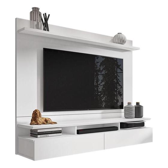 Imagem de Painel para Tv Home Suspenso Noruega Branco - Móveis Leão
