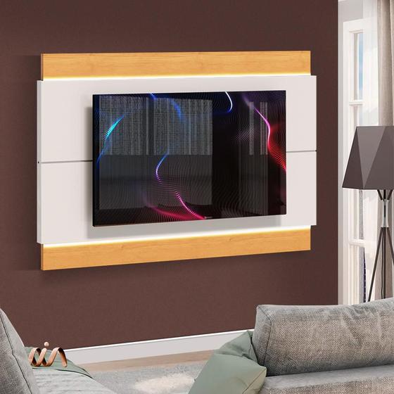 Imagem de Painel Para Tv Pequeno Até 60 Polegadas Com Led Off White Nature Classic Imcal