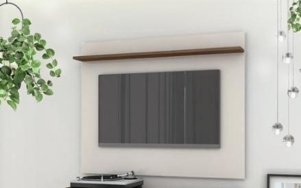 Imagem de Painel para TV Vênus Madeira / Off White - Tebarrot